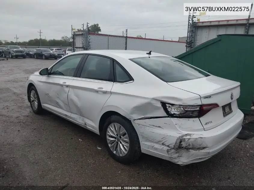 3VWC57BUXKM022575 2019 Volkswagen Jetta 1.4T R-Line/1.4T S/1.4T Se