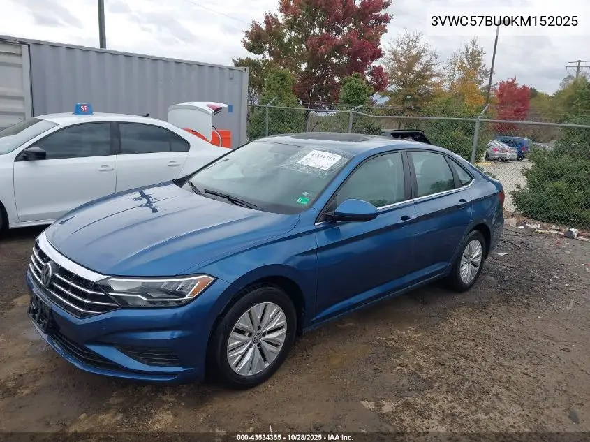 3VWC57BU0KM152025 2019 Volkswagen Jetta 1.4T R-Line/1.4T S/1.4T Se