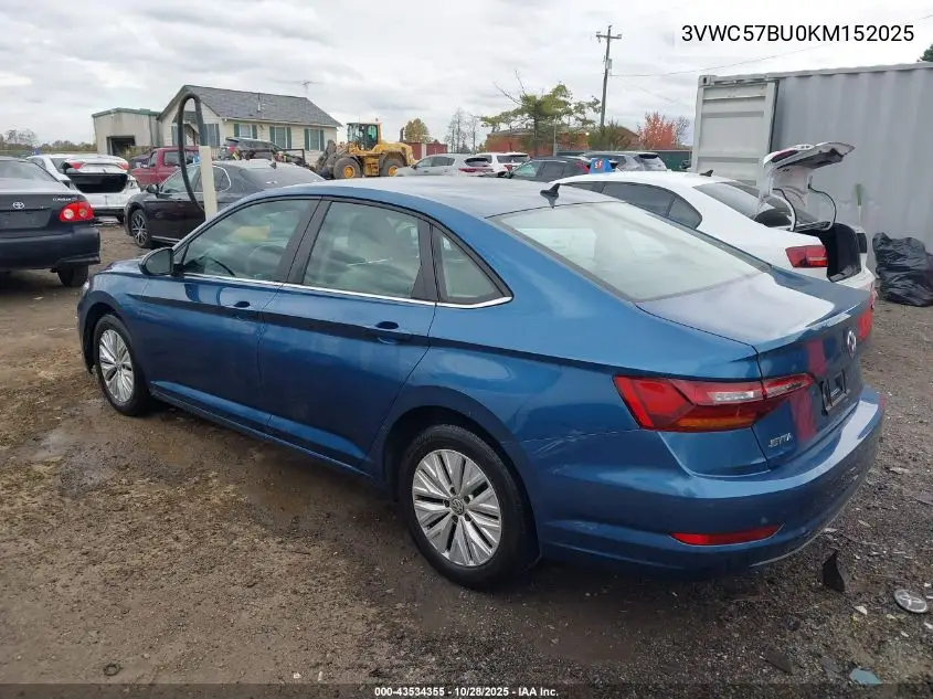 3VWC57BU0KM152025 2019 Volkswagen Jetta 1.4T R-Line/1.4T S/1.4T Se
