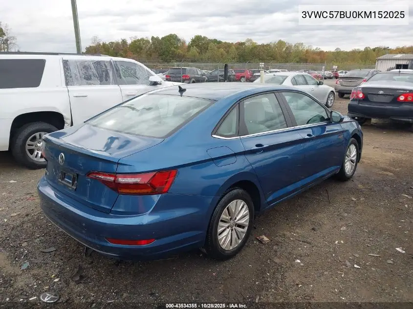 3VWC57BU0KM152025 2019 Volkswagen Jetta 1.4T R-Line/1.4T S/1.4T Se