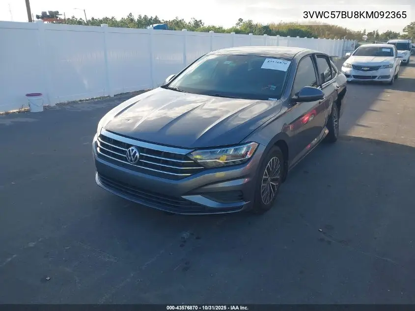 3VWC57BU8KM092365 2019 Volkswagen Jetta 1.4T R-Line/1.4T S/1.4T Se