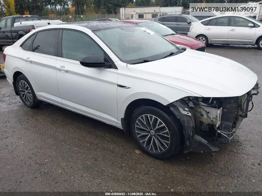 3VWCB7BU3KM139097 2019 Volkswagen Jetta 1.4T R-Line/1.4T S/Se