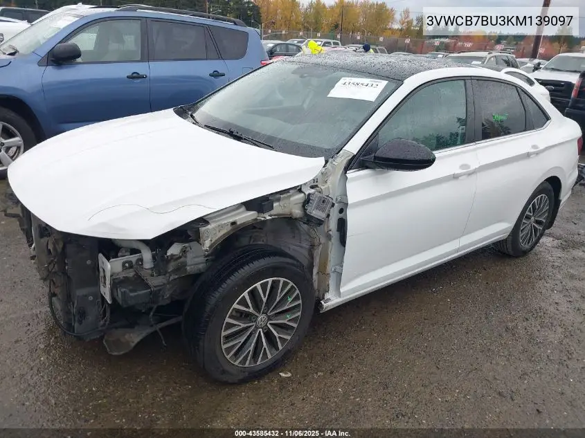 3VWCB7BU3KM139097 2019 Volkswagen Jetta 1.4T R-Line/1.4T S/Se