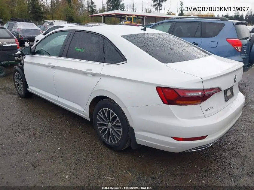 3VWCB7BU3KM139097 2019 Volkswagen Jetta 1.4T R-Line/1.4T S/Se