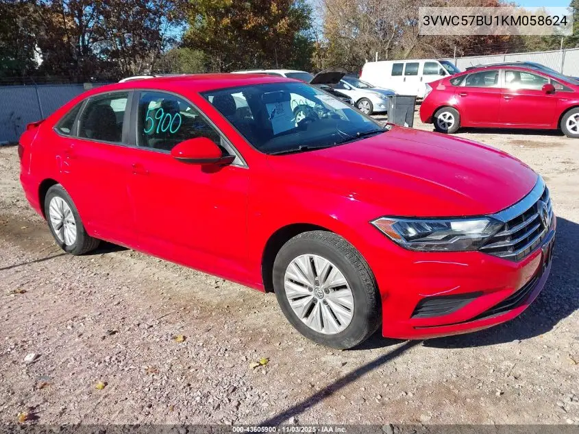 3VWC57BU1KM058624 2019 Volkswagen Jetta 1.4T R-Line/1.4T S/1.4T Se