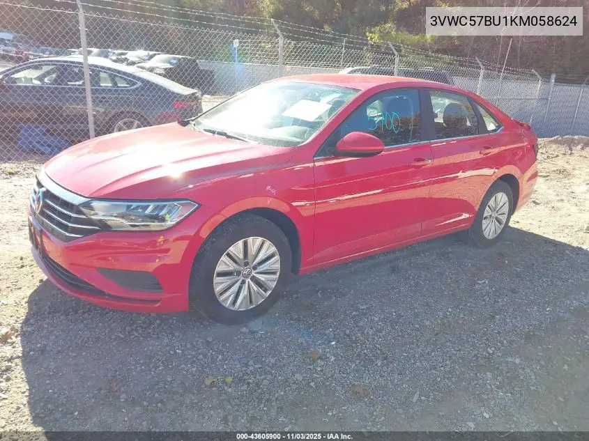 3VWC57BU1KM058624 2019 Volkswagen Jetta 1.4T R-Line/1.4T S/1.4T Se