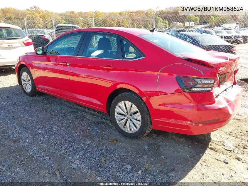 3VWC57BU1KM058624 2019 Volkswagen Jetta 1.4T R-Line/1.4T S/1.4T Se