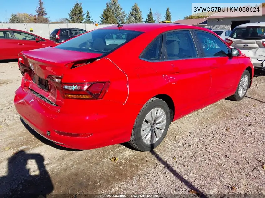 3VWC57BU1KM058624 2019 Volkswagen Jetta 1.4T R-Line/1.4T S/1.4T Se