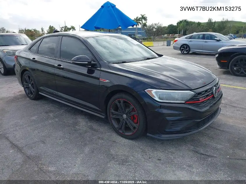 3VW6T7BU2KM153275 2019 Volkswagen Jetta Gli 2.0T Autobahn/2.0T S/35Th Anniversary Edition