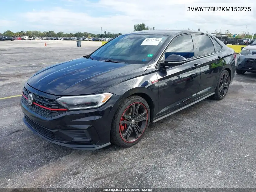3VW6T7BU2KM153275 2019 Volkswagen Jetta Gli 2.0T Autobahn/2.0T S/35Th Anniversary Edition