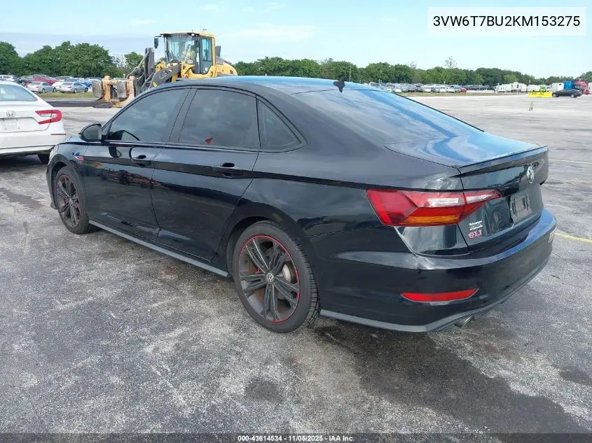 3VW6T7BU2KM153275 2019 Volkswagen Jetta Gli 2.0T Autobahn/2.0T S/35Th Anniversary Edition