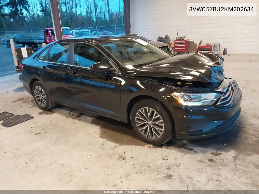 3VWC57BU2KM202634 2019 Volkswagen Jetta 1.4T R-Line/1.4T S/1.4T Se