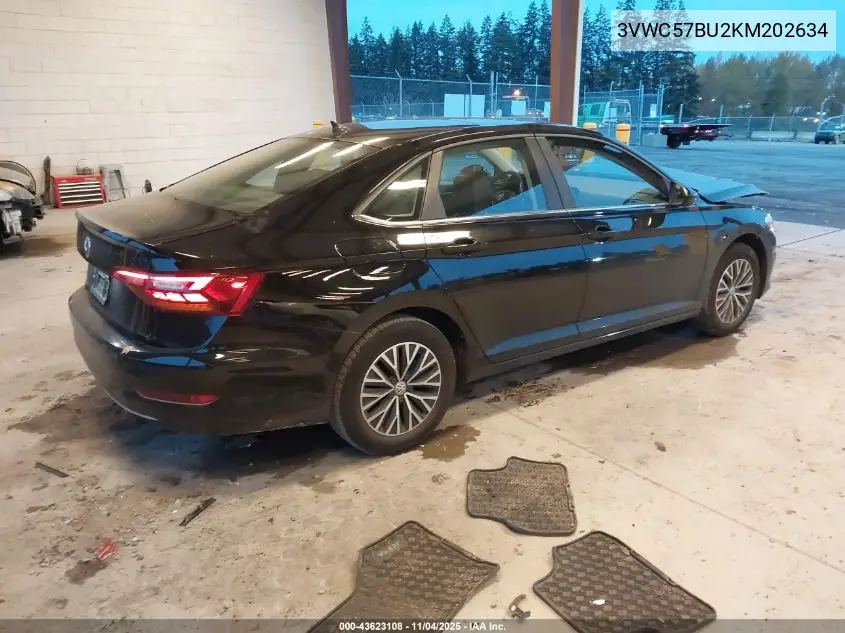 3VWC57BU2KM202634 2019 Volkswagen Jetta 1.4T R-Line/1.4T S/1.4T Se