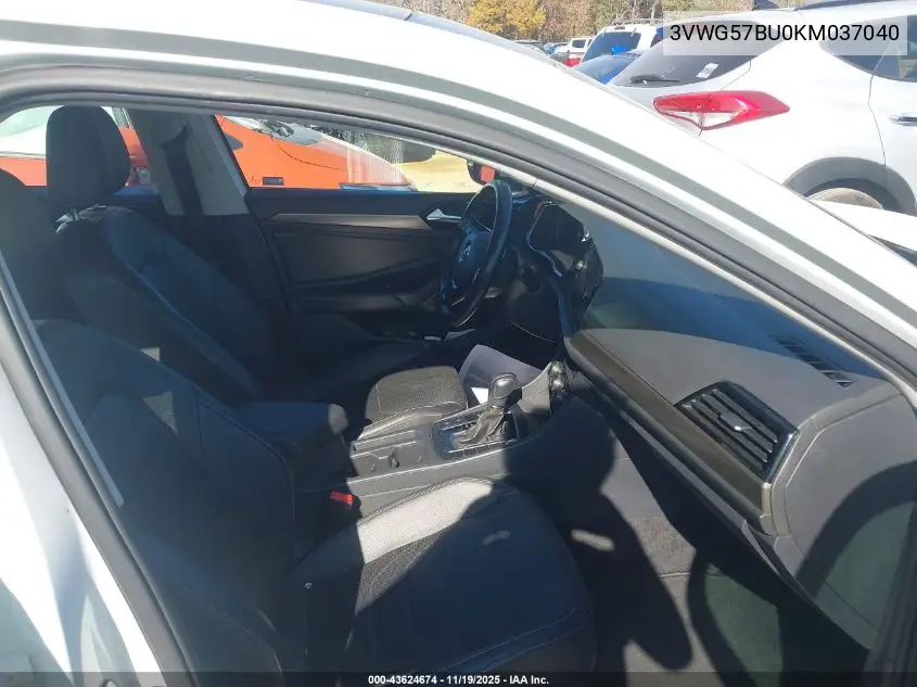 3VWG57BU0KM037040 2019 Volkswagen Jetta 1.4T Sel Premium
