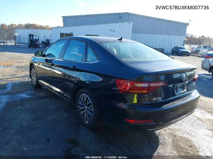 3VWC57BUXKM007736 2019 Volkswagen Jetta 1.4T R-Line/1.4T S/1.4T Se