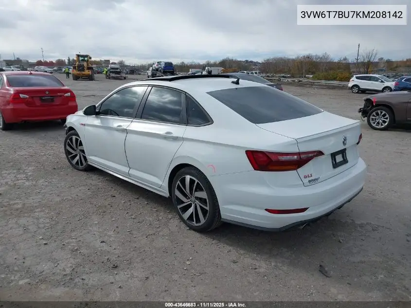 3VW6T7BU7KM208142 2019 Volkswagen Jetta Gli 2.0T 35Th Anniversary Edition/2.0T Autobahn/2.0T S