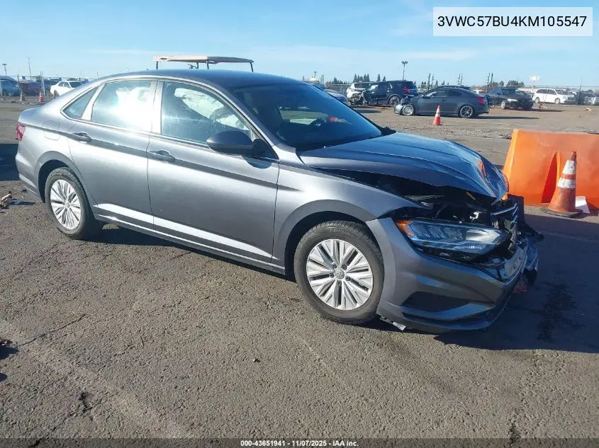3VWC57BU4KM105547 2019 Volkswagen Jetta 1.4T R-Line/1.4T S/1.4T Se