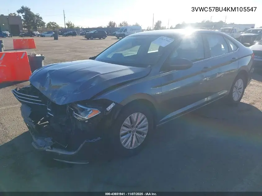 3VWC57BU4KM105547 2019 Volkswagen Jetta 1.4T R-Line/1.4T S/1.4T Se