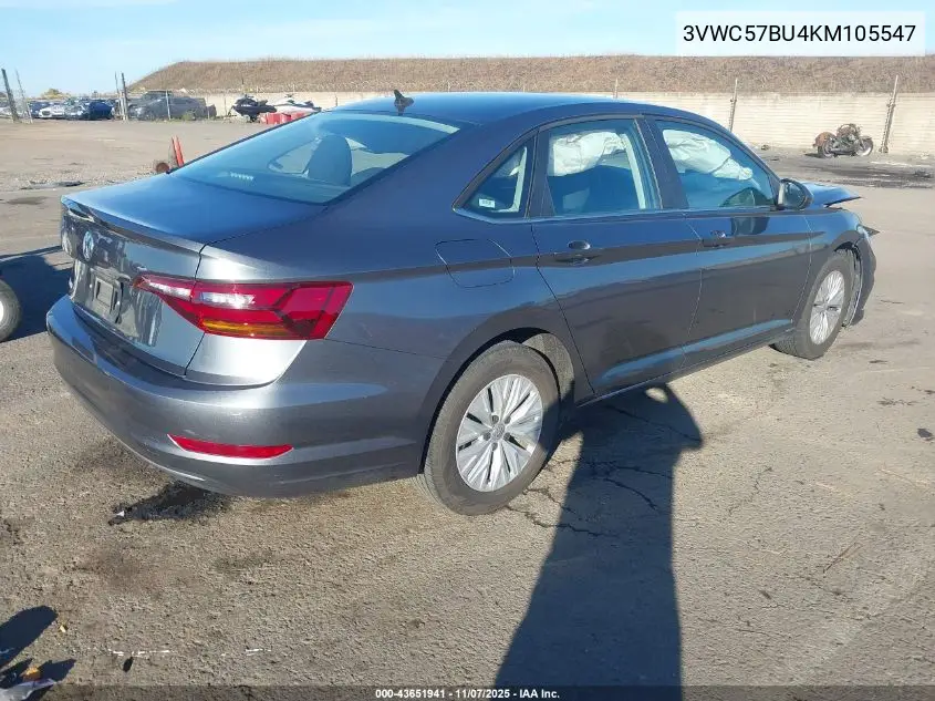 3VWC57BU4KM105547 2019 Volkswagen Jetta 1.4T R-Line/1.4T S/1.4T Se