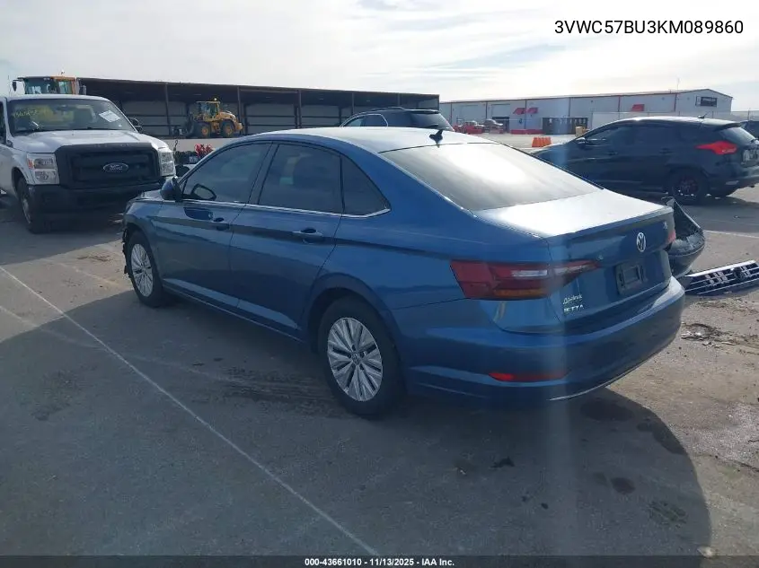 3VWC57BU3KM089860 2019 Volkswagen Jetta 1.4T R-Line/1.4T S/1.4T Se