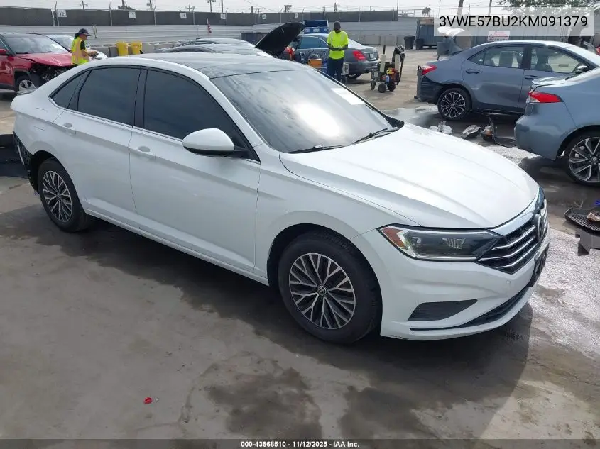 3VWE57BU2KM091379 2019 Volkswagen Jetta 1.4T Sel