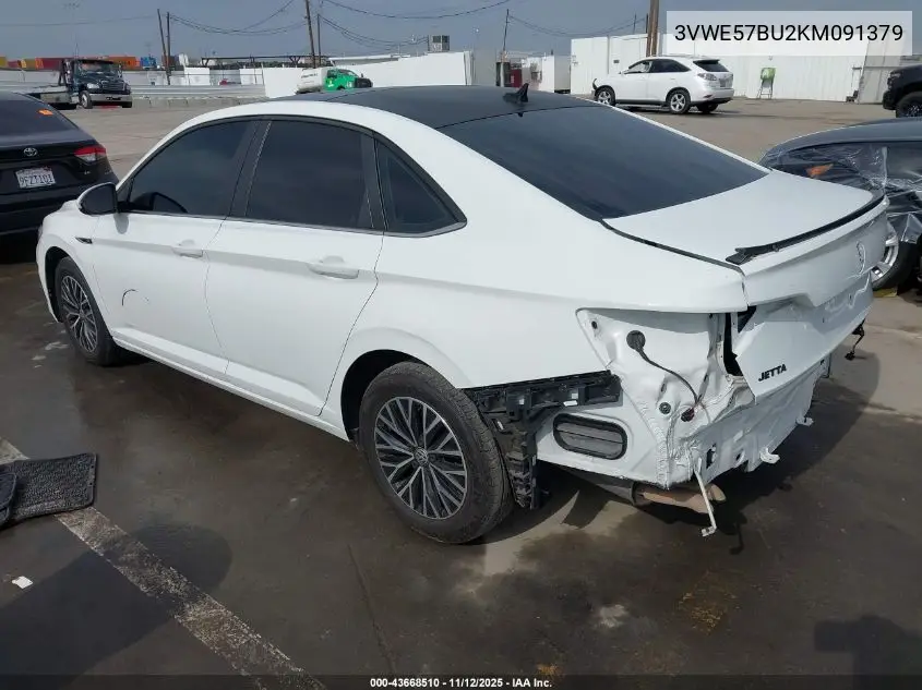 3VWE57BU2KM091379 2019 Volkswagen Jetta 1.4T Sel