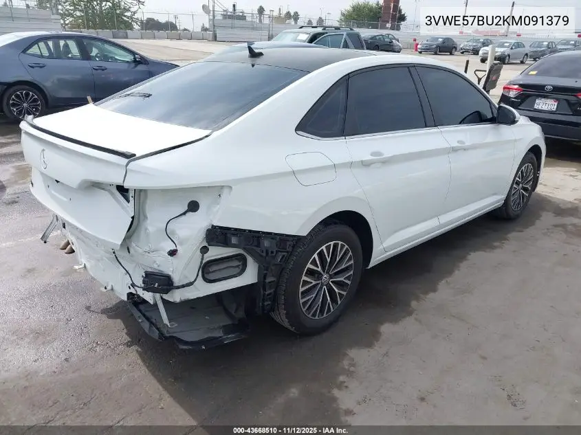 3VWE57BU2KM091379 2019 Volkswagen Jetta 1.4T Sel