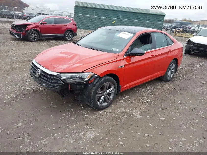 3VWC57BU1KM217531 2019 Volkswagen Jetta 1.4T R-Line/1.4T S/1.4T Se