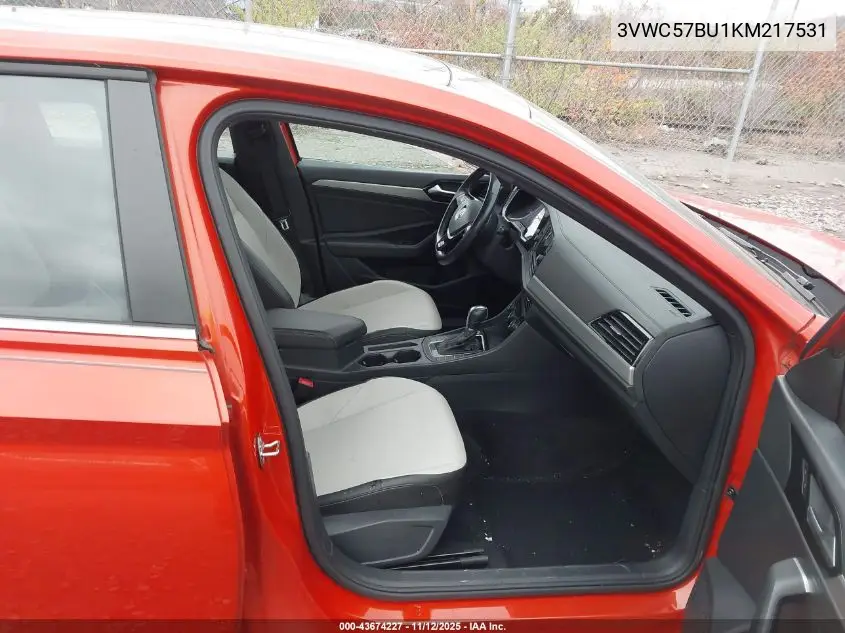 3VWC57BU1KM217531 2019 Volkswagen Jetta 1.4T R-Line/1.4T S/1.4T Se