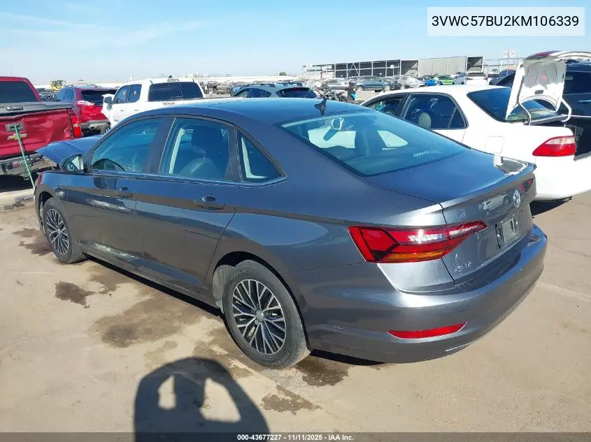 3VWC57BU2KM106339 2019 Volkswagen Jetta 1.4T R-Line/1.4T S/1.4T Se