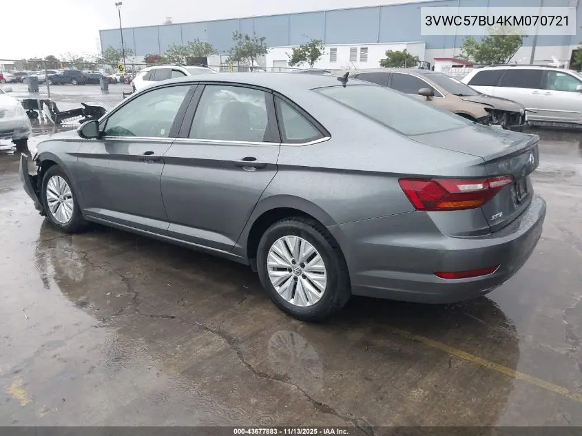 3VWC57BU4KM070721 2019 Volkswagen Jetta 1.4T R-Line/1.4T S/1.4T Se