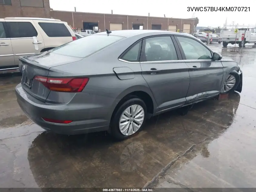 3VWC57BU4KM070721 2019 Volkswagen Jetta 1.4T R-Line/1.4T S/1.4T Se