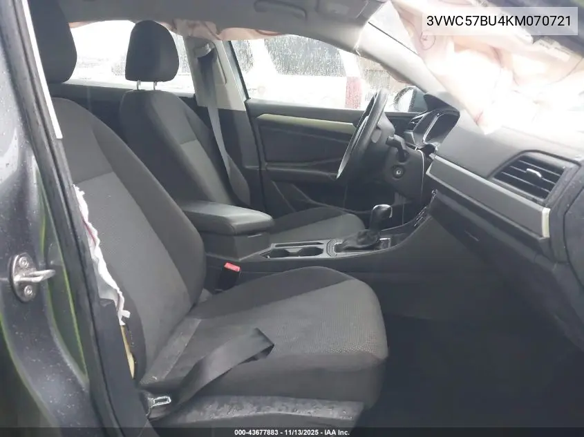 3VWC57BU4KM070721 2019 Volkswagen Jetta 1.4T R-Line/1.4T S/1.4T Se