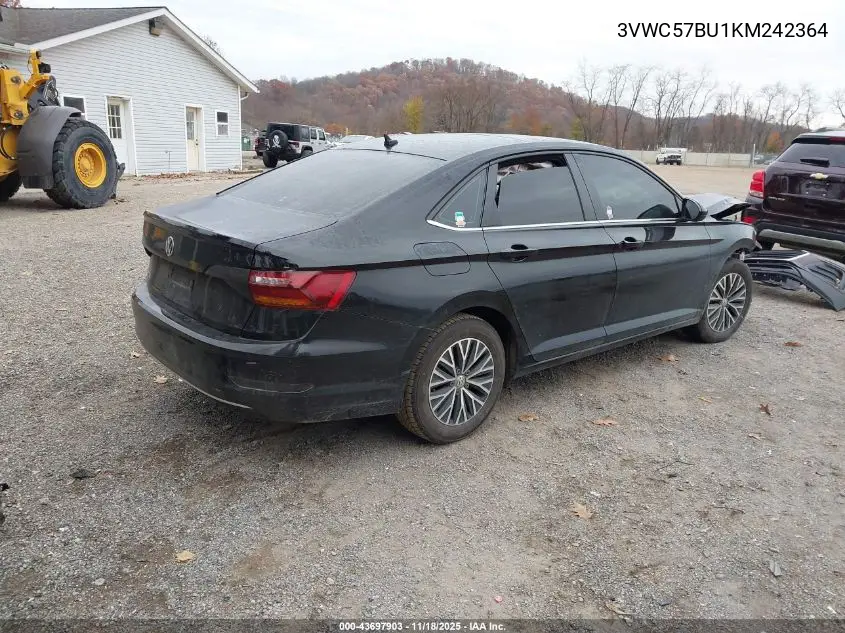 3VWC57BU1KM242364 2019 Volkswagen Jetta 1.4T R-Line/1.4T S/1.4T Se