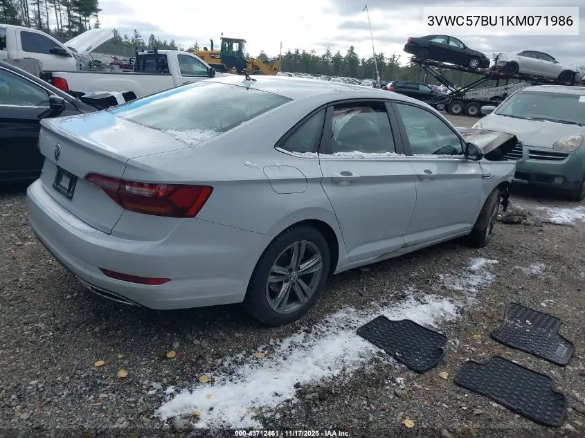 3VWC57BU1KM071986 2019 Volkswagen Jetta 1.4T R-Line/1.4T S/1.4T Se