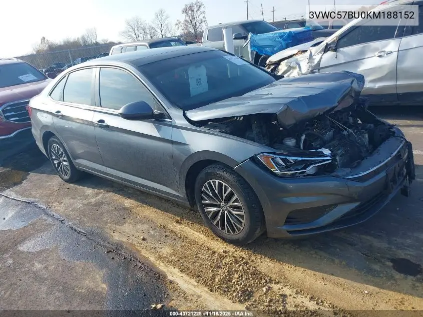 3VWC57BU0KM188152 2019 Volkswagen Jetta 1.4T R-Line/1.4T S/1.4T Se