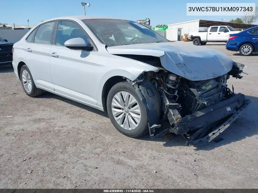 3VWC57BU1KM097343 2019 Volkswagen Jetta 1.4T R-Line/1.4T S/1.4T Se