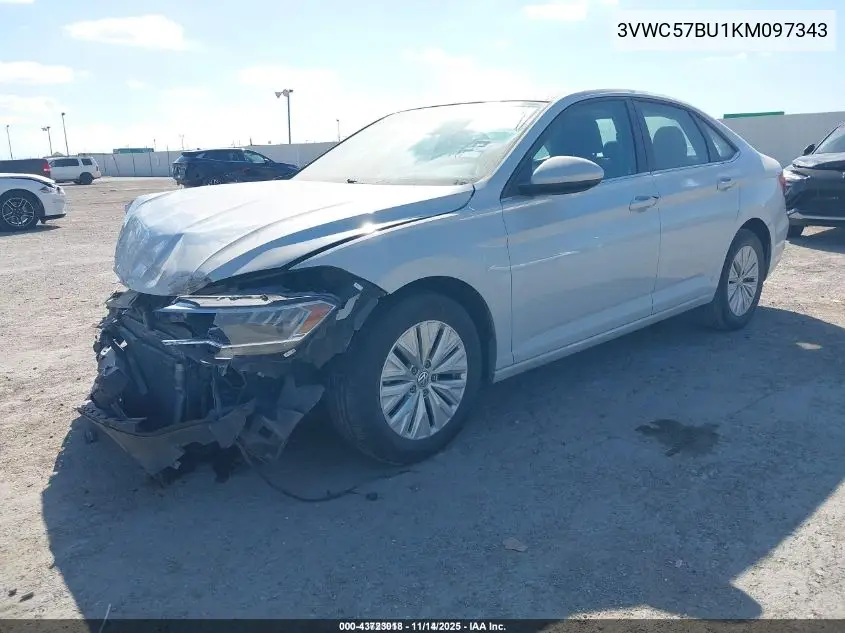 3VWC57BU1KM097343 2019 Volkswagen Jetta 1.4T R-Line/1.4T S/1.4T Se