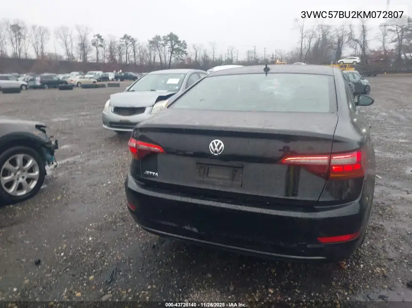 3VWC57BU2KM072807 2019 Volkswagen Jetta 1.4T R-Line/1.4T S/1.4T Se