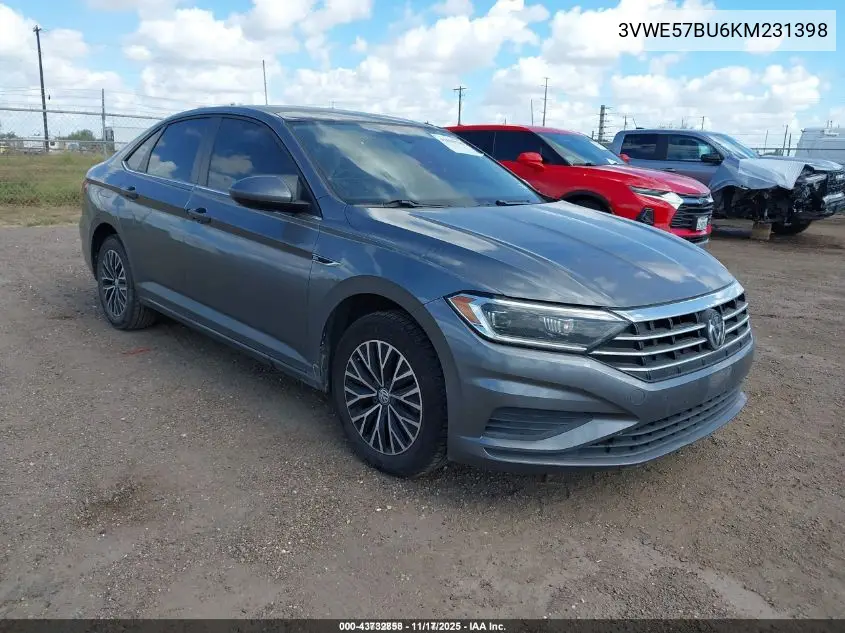 3VWE57BU6KM231398 2019 Volkswagen Jetta 1.4T Sel