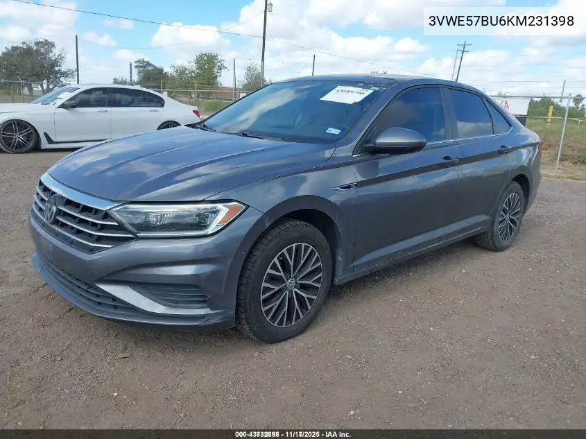 3VWE57BU6KM231398 2019 Volkswagen Jetta 1.4T Sel