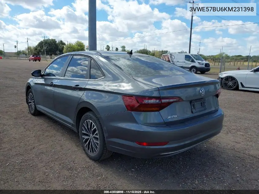 3VWE57BU6KM231398 2019 Volkswagen Jetta 1.4T Sel