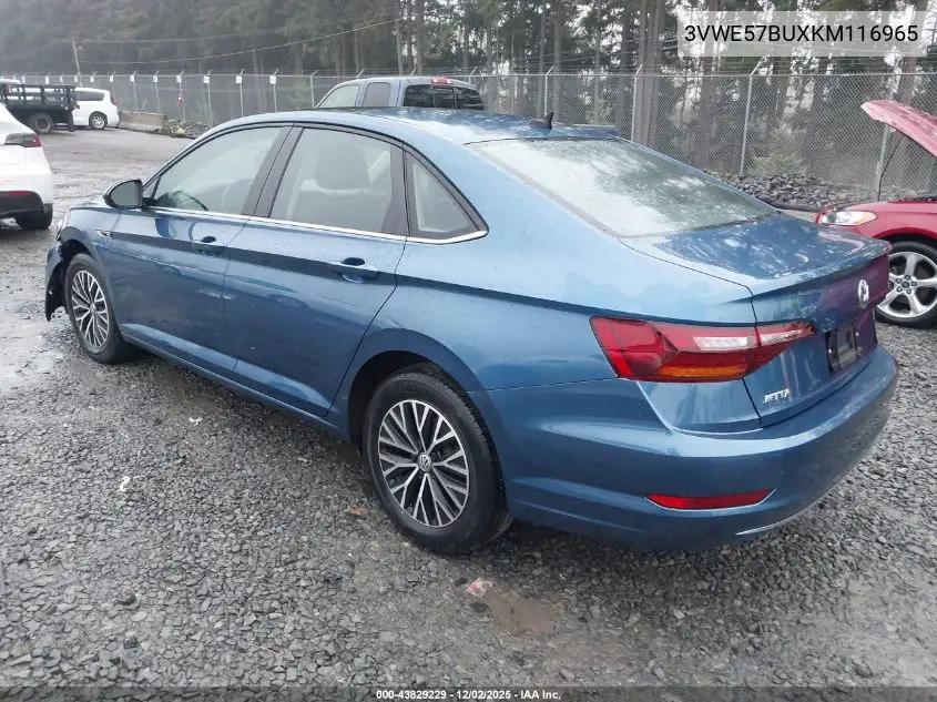 3VWE57BUXKM116965 2019 Volkswagen Jetta 1.4T Sel