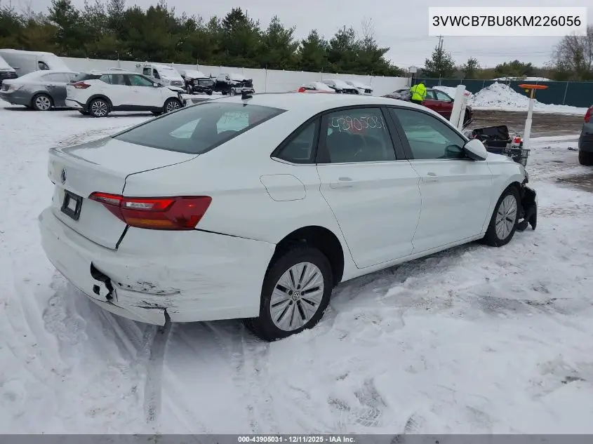 3VWCB7BU8KM226056 2019 Volkswagen Jetta 1.4T R-Line/1.4T S/1.4T Se