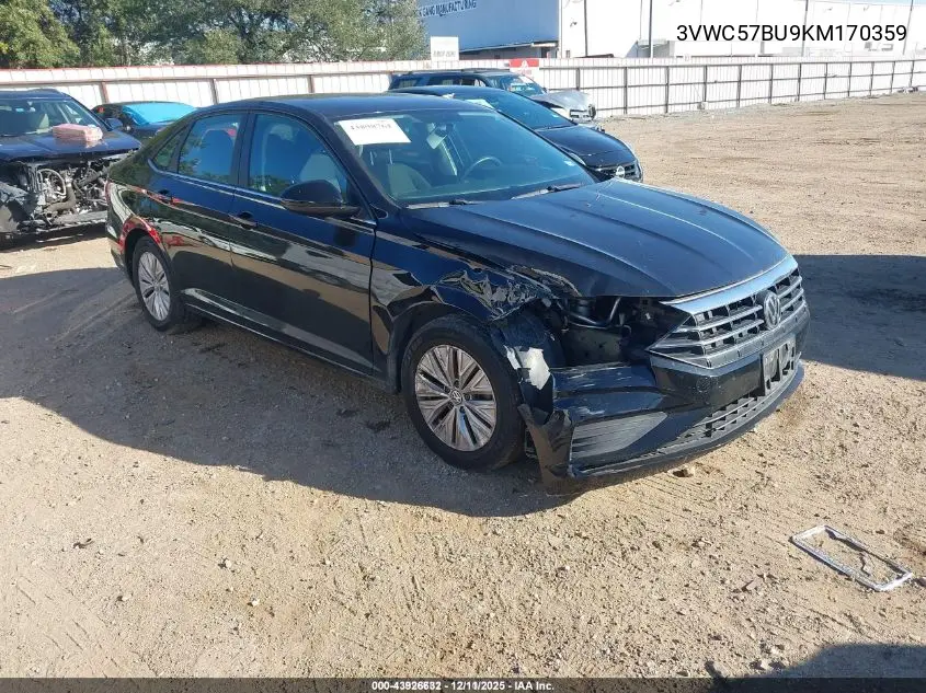 3VWC57BU9KM170359 2019 Volkswagen Jetta 1.4T R-Line/1.4T S/1.4T Se