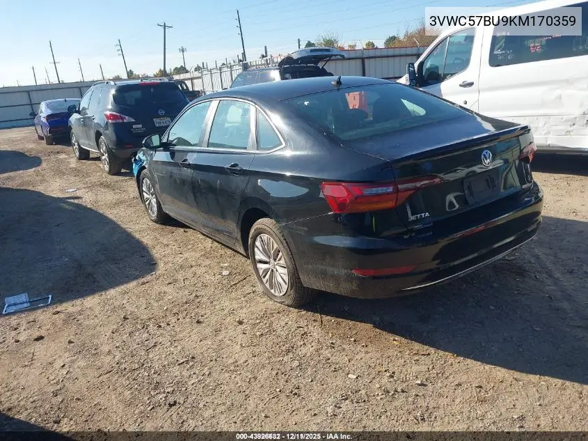 3VWC57BU9KM170359 2019 Volkswagen Jetta 1.4T R-Line/1.4T S/1.4T Se