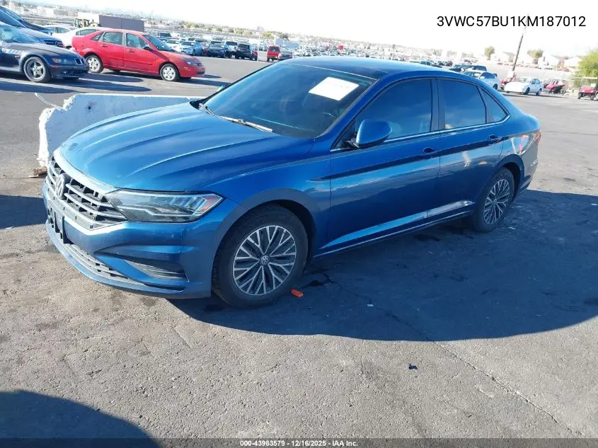 3VWC57BU1KM187012 2019 Volkswagen Jetta 1.4T R-Line/1.4T S/1.4T Se