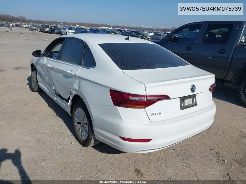 3VWC57BU4KM075739 2019 Volkswagen Jetta 1.4T R-Line/1.4T S/1.4T Se