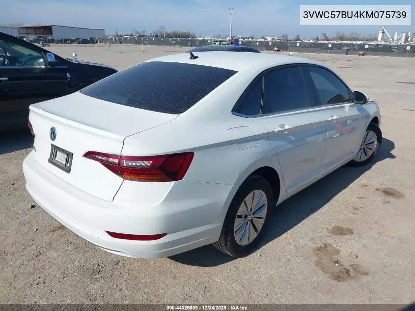 3VWC57BU4KM075739 2019 Volkswagen Jetta 1.4T R-Line/1.4T S/1.4T Se