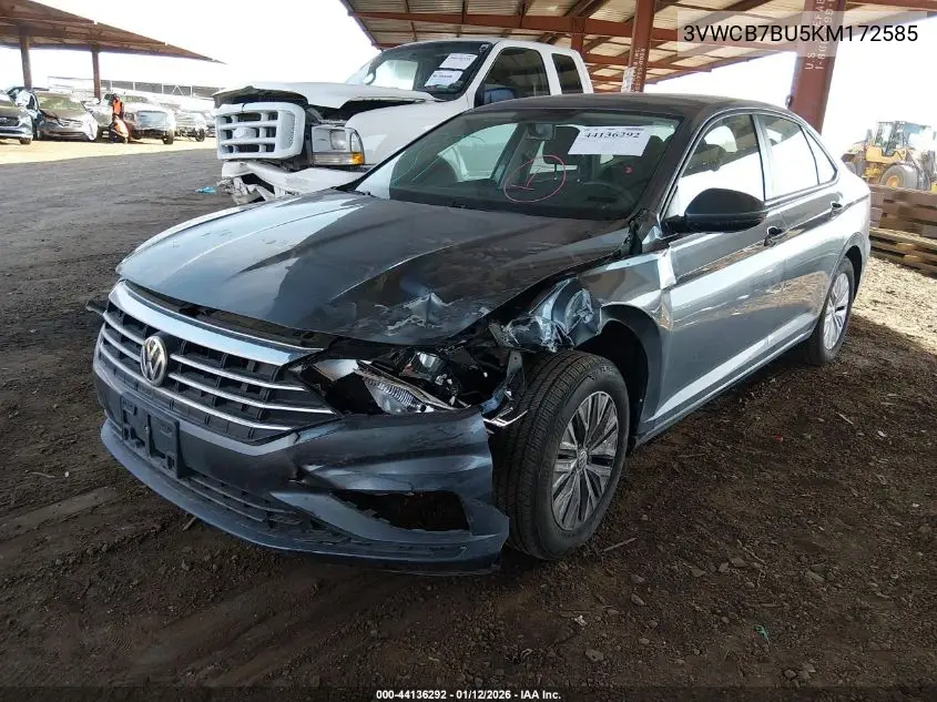 3VWCB7BU5KM172585 2019 Volkswagen Jetta 1.4T R-Line/1.4T S/1.4T Se
